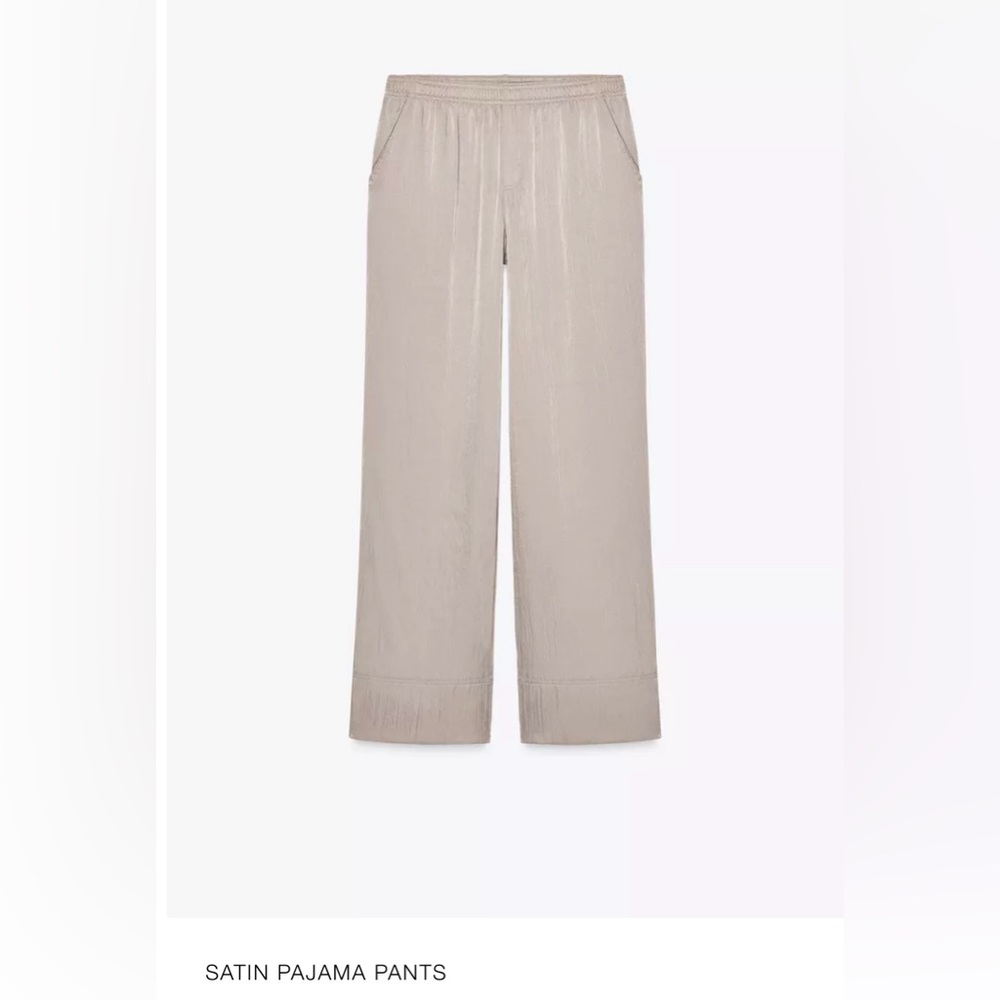 Zara Satin Pajama Pants